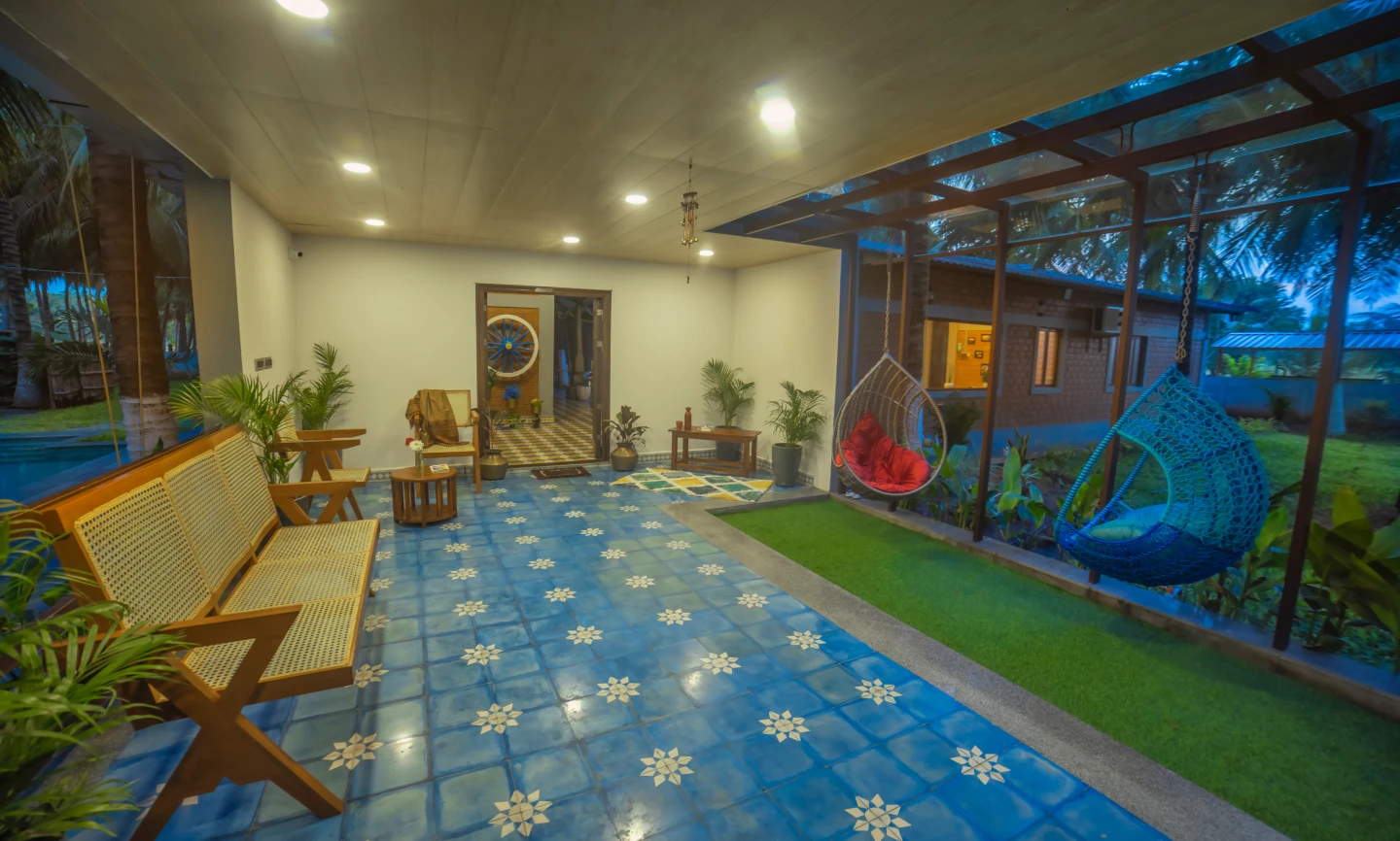 the inside view of Ra villa farm stay